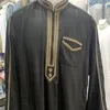 Vêtements ethniques saoudien arabe dubaï Abaya mâle broderie Robe musulmane marocaine Jelaba 2023 Islam Qamis homme Robe caftan hommes