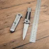 Främjande F130 Flipper Folding Knife 3Cr13Mov Satin Spear Point Blade G10/Rostfritt stålhandtag Hjälp Fast Open Mapp Knives With Retail Box