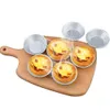 Baking Moulds 51020pcs Kitchen Mold Aluminum Alloy Egg Tart Cup Cupcake Cakes Mould For Pastry Dessert Mini Pan 230616