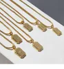 Pendant Necklaces Brass With 18K Gold Zircon Letter Pendant Necklaces Women Jewelry Punk Party T Show Designer Club Ins Rare Japan Korean 230615