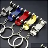 Key Rings Metal Rotatable Skateboard Keychain Pendant Handbag Hangs Fashion Jewelry For Women Mens Gift Will And Sandy Drop Delivery Dhpul