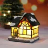 Nouvelle lumière LED de noël décorations de noël micro-paysage résine petites décorations de maison ornements de noël cadeaux de nouvel an