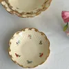 Пластины с керамированной керамической суп -миска