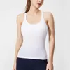 lu-004 Summer Thread Top Yoga Ebb To Street Tank com sutiã acolchoado respirável Top esportivo Racerback Running Colete à prova de choque