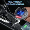 Novo para 12V/24V com tensão Car USB Charger QC3.0 PD Type C USB com Switch Socket Veículos Barco Motocicleta SUV Ônibus Caminhão