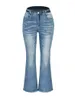 Frauen Jeans 2023 Mid Taille Boot Cut Für Frauen Mode Hohe Stretch Slim Denim Ausgestellte Hosen Casual Weibliche Hose S-2XL Drop Schiff