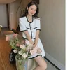 Sukienki robocze Xiaoxiangfeng wiek redukujący swetra półczędziny dwupoziomowy zestaw dla kobiet 2024 Summer Casual Fashion Temperament Mantdress