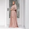 Vêtements ethniques mode musulmane Satin Abaya robe Caftan élégant Caftan de luxe pour les femmes islamiques dubaï Style turc Djellaba Jalabiya