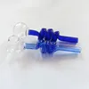 Glass tube smoking manufacturing, handmade hookah, new colored glass smoking pot 13cm long