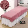 Ensembles de literie SPA drap de lit simple cristal velours Salon de beauté couvre-lit dédié propre couverture anti-poussière Massage F0159 230615