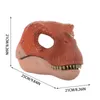 Maschere per feste Halloween Drago Dinosauro Maschera Serpente Bocca aperta Lattice Horror Dinosauro Copricapo Halloween Cosplay Po Puntelli Decorazioni 230615