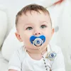 Mobiles MIYOCAR blue Bling pacifier and clip set chain holder bling colorful lovely AEYE C 230615