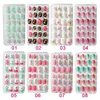 Acquista Suggerimenti Unghie Finte Caramelle Premere Sui Bambini Cartoon Full Cover Kid Glue Self Fake Nail Art Manicure Ragazze