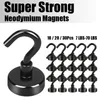 Hooks Rails 10 20 30Pcs Strong Magnetic Hook 70lbs Max Heavy Duty Magnet 3Coating Neodymium for Kitchen Garage Grill Cup Key Hanger 230615