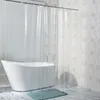 Duschgardiner transparent duschgardin vattentät klar vit peva badgardiner foder för badrum mögel hem el med gratis krokar 230615