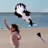 Andra sportartiklar Kids Dolphin Killer Whale Kite Toy With Flying Long Tail Stunt Kites Tails Vuxna utomhus Fun Sports Ripstop Nylon Fly Toys 230615