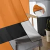 Rideau Orange Noir Gris Abstrait Voile Sheer Rideaux Pour Salon Fenêtre En Mousseline De Soie Tulle Cuisine Chambre Rideaux Décor À La Maison 230615
