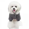 Dog Apparel Soft Warm Clothes Winter Clothing For Dogs Coat Thicken Pet Yorkshire Russian Weather 35S Drop Delivery Home Garden Suppl Dharv