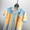 2 LUXURY Designer Shirts Moda Masculina Tiger Letter V camisa de boliche de seda Camisas casuais masculinas slim fit manga curta camisa social M-3XL#1016