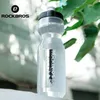 Vattenflaskor Burar Rockbros Cycling Water Bottle 600-750 ML MTB ROAD BIKE Vattenflaskhållare Squeeze Mugg Running Climbing Sports Kettle Bicycle Cup 230616