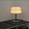 Lampes de table verre oeuf tarte lampe chambre chevet étude lecture Led veilleuse décor à la maison atmosphère teinté bureau