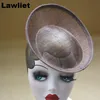 Wide Brim Hats Bucket 20cm Round Saucer sinamay Inspired Percher Hat fascinator Millinery Base B063 230615