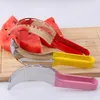 Novas facas de cozinha fatiador de melancia colorido cortador de frutas para casa melancia multifuncional aço inoxidável atacado