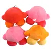 Śliczne kreskówkowe zabawki do gry nadziewane zabawki Kirby Blue Pink Orange Green 6 Styles Kirby Plushies Dolls 15 cm