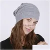 Beanie/Skull Caps Winter Beanie Hatts for Women Chunky Soft Cable Knit Warm Skull Cap Christmas Gift Will and Sandy Drop Delivery Fas DHHPT