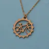 Hanger Kettingen 1 stks Roestvast staal Ruiter Fiets Ketting Mooi Unieke Charm Outdoor Rijden Vriend Herdenken Sieraden