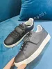 2023 Luxe Designer Streep Casual Schoenen Modieus Leer Veter Tennisschoen Stof Lage Canvas Sport Heren Dames