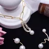 Collane con ciondolo 16 pezzi pendenti in ottone perline in resina strass di cristallo perline charms per le donne orecchini per feste di nozze risultati