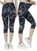 Kvinnors leggings visnxgi mjuk stretchig sommar digital tryckning beskurna byxor casual sport yoga kvinnor capri droppe