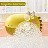 Jouets de bain Machine à bulles de dinosaure avec musique Baignoire pour bébé Jouets Baignoire Machine à bulles automatique Amusant Salle de bain pour enfants Jouets 230615