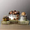 Inne imprezy imprezowe 812 -calowe puste okrągłe metalowe stojaki na ciasto uchwyt deserowy ser do ciasta na wyświetlacza taca serwująca na ślub 230615