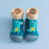 Primeros pasos, zapatos cálidos de invierno para bebé, niña, niño, suela de goma, antideslizante, Animal de dibujos animados, botines para niño pequeño, calcetín de punto nacido