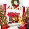 Nowe duże świąteczne pończochy Santa Elk Snowman Socar Socks Xmas Candy Gift Bag dla dzieci