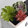 Fleurs décoratives 1PC plantes succulentes artificielles PVC fausses plantes ornement Simulation non pot Miniature bureau décor artisanat