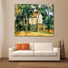 Still Life Canvas Art House and Trees 1894 Paul Cezanne Painting Hand Painted Contemporary Decor