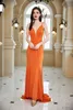 Runway Dresses Simple Spaghetti Straps Celebrity Wedding Party Guest Robes Elegant Formal Evening Vestido V Neck Maxi Cocktail Gowns