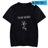 Camiseta Masculina Isaiah Rashad Estampa Primavera Verão Férias Rua Homens/Mulheres Casual Kawaii GHIP HOP Estilo Streetwear T-shirt