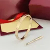 Projektant Charm Carter Fifth Generation Titanium Stal Bransoletka Eternal Pierścień śrubokręta para mody Rose Gold Home z logo