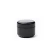 empty cosmetic containers 50g black PET plastic cosmetic jars with clear inner PP cover for hand/face cream mask Hlldq