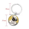 Dog Apparel Boston Terrier Acrylic Keyring Fashion Cute Charms Keychains Men Key Chain Ring Boyfriend Gift Gifts For Women Drop Deli Dhdqe