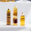 天然黄色の蛍石エネルギー柱ラフストーンクラフト装飾能力クォーツタワーミネラルヒーリングワンズレイキクリスタルポイントnkbhb