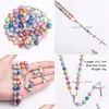 Hänge halsband katolska radband Jesus korsa halsband pärlor för kvinnor barn mode smycken vilja och sandiga släpp leverans hängen dhq8d