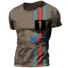 T-shirts pour hommes Vintage Mobil T-shirts pour hommes Streetwear Martini Sportswear T-shirt pour hommes Tops surdimensionnés T-shirt Vêtements Racing Top