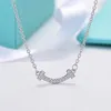 925 zilveren klassieke mode hanger kettingen ontwerper tiffass en co voor vrouwen claviculaire ketting elegante ketting zeer kwaliteit sieraden meisjes verjaardagscadeau