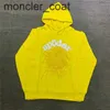 Hoodies voor heren Sweatshirts Hoodies voor heren Geel Sp5der 555555 Hooded Heren Dames Wit 3d Foam Printing Web Hoodie Young Thug Pulloverugtdj03nJ03N