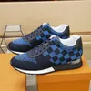 2023 Designer Shoes Men RUN AWAYS Sneakers Luxury Leather Trainers Fashion Rubber Outsole mesh Sneaker Mixed Color Chaussures Original Box size 38-46